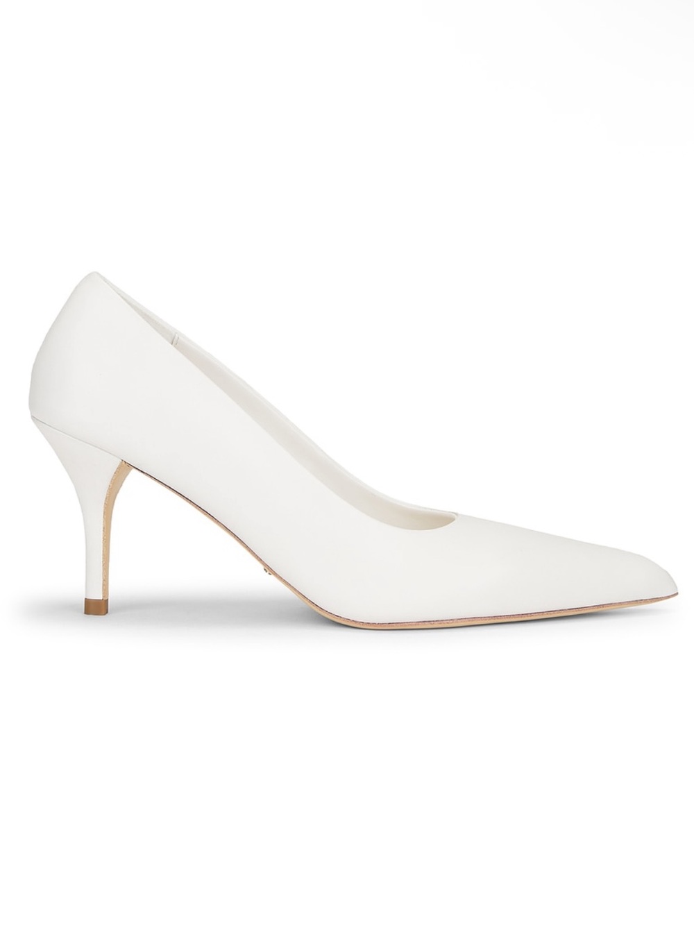 Tony Bianco Chloe Close Toed Heeled Pump in Milk Capretto White Size 9